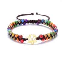 Load image into Gallery viewer, Natural Stone Tree Of Life Charm Bracelets For Women Handmade Beads String Braided Bracelet Yoga Bracelets Jewelry Dropshipping