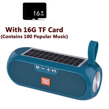 Load image into Gallery viewer, Portable Column WirelessBluetooth bass Speaker Stereo Music Box Solar Power Bank Boombox waterproof USB AUX FM radio super bass