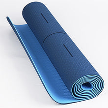 Load image into Gallery viewer, TPE Non-slip Yoga Mats With Position Line Thicken Sports Gymnastic Pilates Mats Tasteless Gym Exercise Living Room Pads Fitness