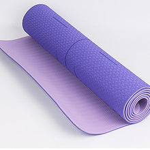 Load image into Gallery viewer, TPE Non-slip Yoga Mats With Position Line Thicken Sports Gymnastic Pilates Mats Tasteless Gym Exercise Living Room Pads Fitness