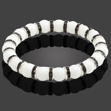 Load image into Gallery viewer, Colorful Crystal Beads Natural White Porcelain Handmade Strand Stone Bracelets Women Men Bracelet Yoga Prayer Buddha Jewelry