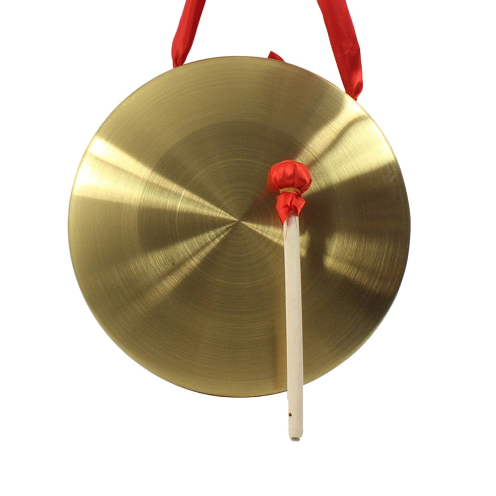 High Quality 22cm (8.67 inches) Hand Gong Brass Copper Chapel Opera Percussion without Round Play Hammer