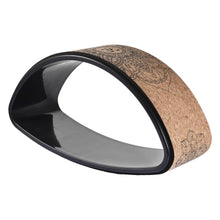 Load image into Gallery viewer, Natural Cork Yoga Wheel Fitness Wheel Hollow Improving Back Bends Stretch Pilates Circle Yoga Accessories
