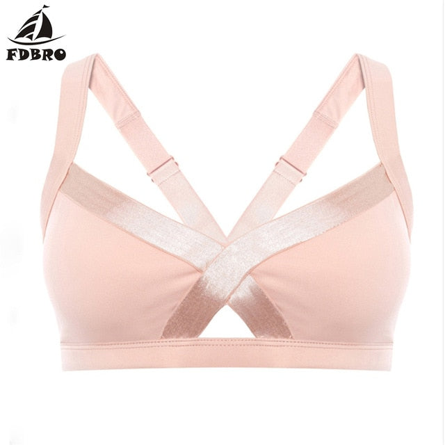 FDBRO New Sports Bra Leggings Women Mesh Stitching Clothes Yoga Set Female Fitness Tracksuit Pants Sexy Tops Slim Sportswear Gym