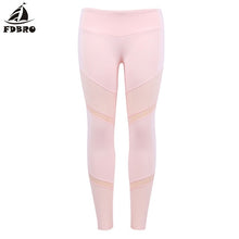 Load image into Gallery viewer, FDBRO New Sports Bra Leggings Women Mesh Stitching Clothes Yoga Set Female Fitness Tracksuit Pants Sexy Tops Slim Sportswear Gym

