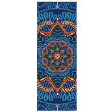 Load image into Gallery viewer, 5 Mm Lotus Pattern Suede Tpe Yoga Mat Pad Non-Slip Slimming Exercise Fitness Gymnastics Mat Body Building Esterilla Pilates, B#8
