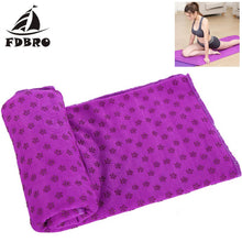 Load image into Gallery viewer, FDBRO Yoga Blanket Fitness Mat Yoga Mat Towel Non Slip Yoga Mat Cover Towel Blanket Sport Fitness Exercise Pilates Workout HOT
