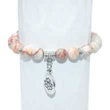 Load image into Gallery viewer, 8MM Natural Stone Lotus Beads lucky Bracelet Tiger eye Agates Mala Beads Bracelets Bangles For Women Men Yoga Bracelet Femme
