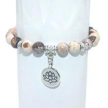 Load image into Gallery viewer, 8MM Natural Stone Lotus Beads lucky Bracelet Tiger eye Agates Mala Beads Bracelets Bangles For Women Men Yoga Bracelet Femme
