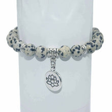 Load image into Gallery viewer, 8MM Natural Stone Lotus Beads lucky Bracelet Tiger eye Agates Mala Beads Bracelets Bangles For Women Men Yoga Bracelet Femme
