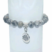 Load image into Gallery viewer, 8MM Natural Stone Lotus Beads lucky Bracelet Tiger eye Agates Mala Beads Bracelets Bangles For Women Men Yoga Bracelet Femme
