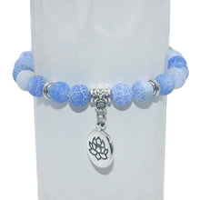 Load image into Gallery viewer, 8MM Natural Stone Lotus Beads lucky Bracelet Tiger eye Agates Mala Beads Bracelets Bangles For Women Men Yoga Bracelet Femme
