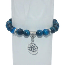 Load image into Gallery viewer, 8MM Natural Stone Lotus Beads lucky Bracelet Tiger eye Agates Mala Beads Bracelets Bangles For Women Men Yoga Bracelet Femme
