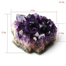 Load image into Gallery viewer, 1PC Natural Raw Amethyst Quartz Geode Druzy Crystal Cluster Healing Specimen Decor
