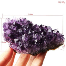 Load image into Gallery viewer, 1PC Natural Raw Amethyst Quartz Geode Druzy Crystal Cluster Healing Specimen Decor
