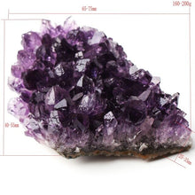 Load image into Gallery viewer, 1PC Natural Raw Amethyst Quartz Geode Druzy Crystal Cluster Healing Specimen Decor

