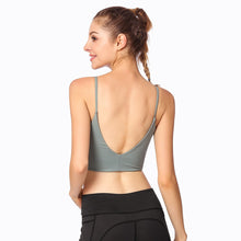 Load image into Gallery viewer, Sport Bh Crop Top Fitness Sports Bra Gym Tops For Women Yoga Bras Quality Breathable Solid Color One Piece 3/4Cup
