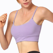 Load image into Gallery viewer, Sport Bh Crop Top Fitness Sports Bra Gym Tops For Women Yoga Bras Quality Breathable Solid Color One Piece 3/4Cup
