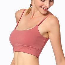 Load image into Gallery viewer, Sport Bh Crop Top Fitness Sports Bra Gym Tops For Women Yoga Bras Quality Breathable Solid Color One Piece 3/4Cup
