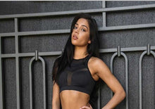 Load image into Gallery viewer, Women Running Yoga Set Breathable Tops push up Pants Sportswear Gym Workout Fitness Digital Print Stretch Leggings &amp; Bra
