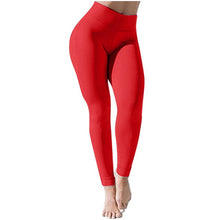 Load image into Gallery viewer, Women Soft High Waist Solid Color Stretch Pleated Pants Casual Fitness Leggings Trouser Leggings Workout 2019
