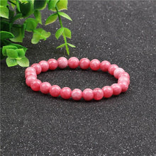 Load image into Gallery viewer, Nature Beaded Bracelet Men 8mm Natural Stone Lava Rock Tiger Eye Black Onyx Matte Healing Beads Stretch Charm Yoga Women Jewelry
