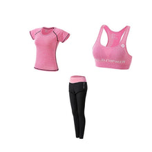 Load image into Gallery viewer, Gym Five 5 Piece Set Workout Clothes for Women Sports Bra and pants Sports Wear for Women Gym Clothing Athletic Yoga Set S-3XL
