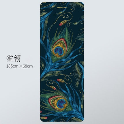 Natural Rubber Yoga Mat Non Slip Brand Design Mandala Printing Gymnastics Exercise Foldable Extension Yoga Pilates Pad Multi-use