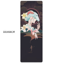Load image into Gallery viewer, Yoga Mat Print Pattern Foldable Portable Fitness Yoga Towel Soft Anti-slip Indoor Outdoor Fitness Sports Mat Pad
