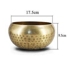 Load image into Gallery viewer, New Arrival Tibetan Buddhism Bowl Meditation Hammered Alms  Yoga Copper Sound Therapy Chakra Singing Bowl Religious Supplies
