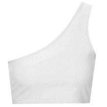 Load image into Gallery viewer, Seamless Sports Bra Women Fitness Top Yoga Bra One Shoulder Black White Running Yoga Gym Crop Top Women Push Up Sport Bra Top Bh
