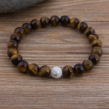 Load image into Gallery viewer, Hot Couples Distance Bracelet Natural Stone White Black Yoga Beaded Bracelets for Men Women Friend Gift Charm Strand Jewelry
