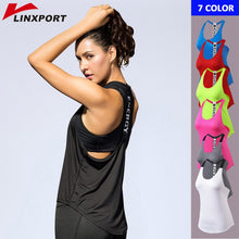 Load image into Gallery viewer, Women Gym Sports Vest Backless Yoga Top Fitness Running Shirts Sexy Tank Tops Quick Drying Sweater Hot Sleeveless Workout Tunics
