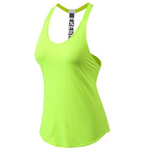 Load image into Gallery viewer, Women Gym Sports Vest Backless Yoga Top Fitness Running Shirts Sexy Tank Tops Quick Drying Sweater Hot Sleeveless Workout Tunics
