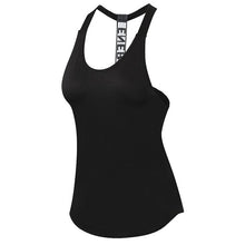 Load image into Gallery viewer, Women Gym Sports Vest Backless Yoga Top Fitness Running Shirts Sexy Tank Tops Quick Drying Sweater Hot Sleeveless Workout Tunics
