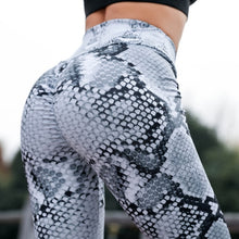 Load image into Gallery viewer, Women Print Fitness Push Up Leggings High Waist Workout Legging Pants Fashion Female Snake Skin Printed Leggings Plus Size
