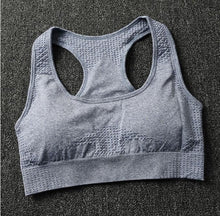 Load image into Gallery viewer, Women Seamless yoga set Fitness Sport Suits GYM cloth Yoga  Shirts High Waist Running Leggings Workout Pants Shirts Bra Tops
