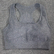 Load image into Gallery viewer, Women Seamless yoga set Fitness Sport Suits GYM cloth Yoga  Shirts High Waist Running Leggings Workout Pants Shirts Bra Tops
