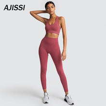 Load image into Gallery viewer, 2PCS Yoga Set Sports Wear For Women Gym Fitness pants Leggings + Sport Bra Yoga GYM Sport leggings gym padded legging sports bra
