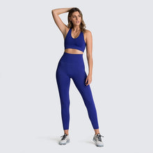 Load image into Gallery viewer, 2PCS Yoga Set Sports Wear For Women Gym Fitness pants Leggings + Sport Bra Yoga GYM Sport leggings gym padded legging sports bra
