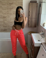 Load image into Gallery viewer, Gym Jogging Sweat Pants Womens Joggers Tracksuit Bottoms Trousers Slacks Jogger Pants Drawstring Elastic Waist Trousers
