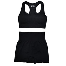 Load image into Gallery viewer, Seamless Women Vital Yoga Set Workout Shirts Sport Pants Bra Gym Clothing Short Crop Top High Waist Running Leggings Sports Set
