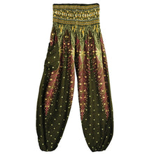 Load image into Gallery viewer, Women Comfy Beach Boho Pants Hippie Woman Summer Wide Leg Pants Harem Floral Loose Trousers Ladies Baggy Thai Casual Pant
