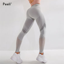 Load image into Gallery viewer, Peeli High Waist Seamless Leggings Yoga Pants Push Up Fitness Tight Workout Tummy Control Gym Leggings Athletic Pants Sportswear
