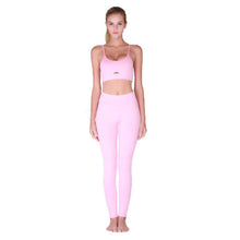 Load image into Gallery viewer, Hot Sale Pink Hollow Women Yoga Sets Gym Elastic Running Sport Suit Fitness Clothing Workout Sport Wear Sports Bra+Pant 8
