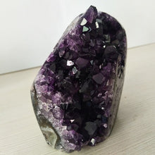 Load image into Gallery viewer, High quality Uruguay stone amethyst geode crystal quartz cluster home decor display amethyste pierre naturelle
