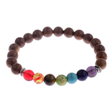 Load image into Gallery viewer, 8mm New Natural Wood Beads Bracelets Men Black Ethinc Meditation White Bracelet Women Prayer Jewelry Yoga Bracelet Homme
