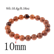 Load image into Gallery viewer, 8mm New Natural Wood Beads Bracelets Men Black Ethinc Meditation White Bracelet Women Prayer Jewelry Yoga Bracelet Homme
