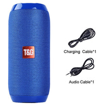 Load image into Gallery viewer, Portable Bluetooth Speaker 20w Wireless Bass Column Waterproof Outdoor USB Speakers Support AUX TF Subwoofer Loudspeaker TG117
