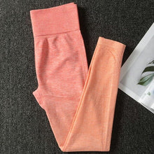 Load image into Gallery viewer, Women Seamless Yoga Sets Gym High Waist Ombre Leggings Bra Suits Sleeveless Fitness Training Sport Running Sportswear Bra Pants
